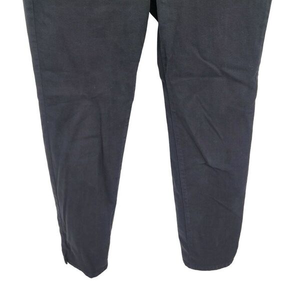 NYDJ Curves 360 Black Jeans 4 High-rise Stretch Tapered Pants Cotton 5 pocket - Picture 5 of 8